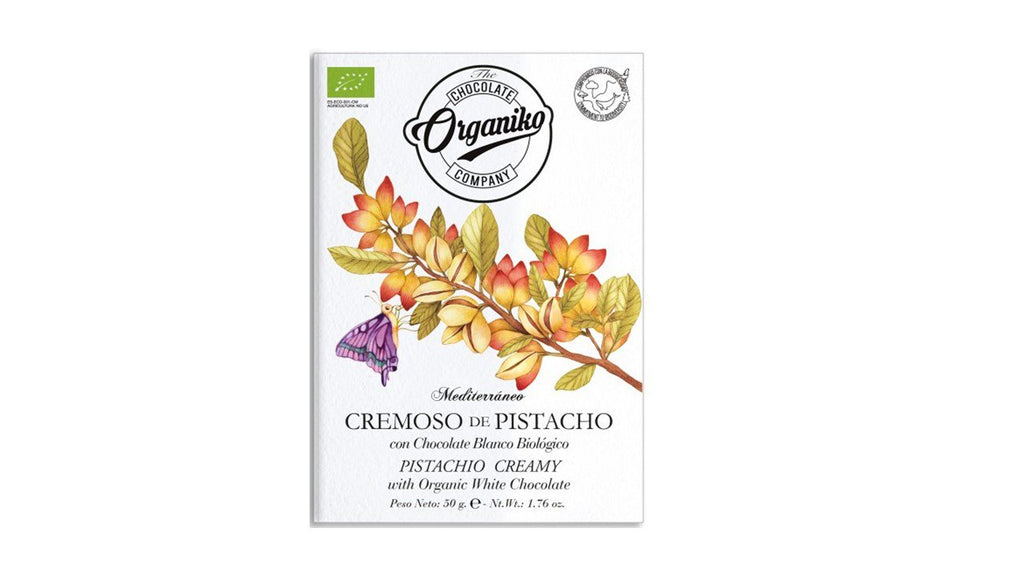 Organiko - Pistache Creamy Witte chocolade 40% Bio