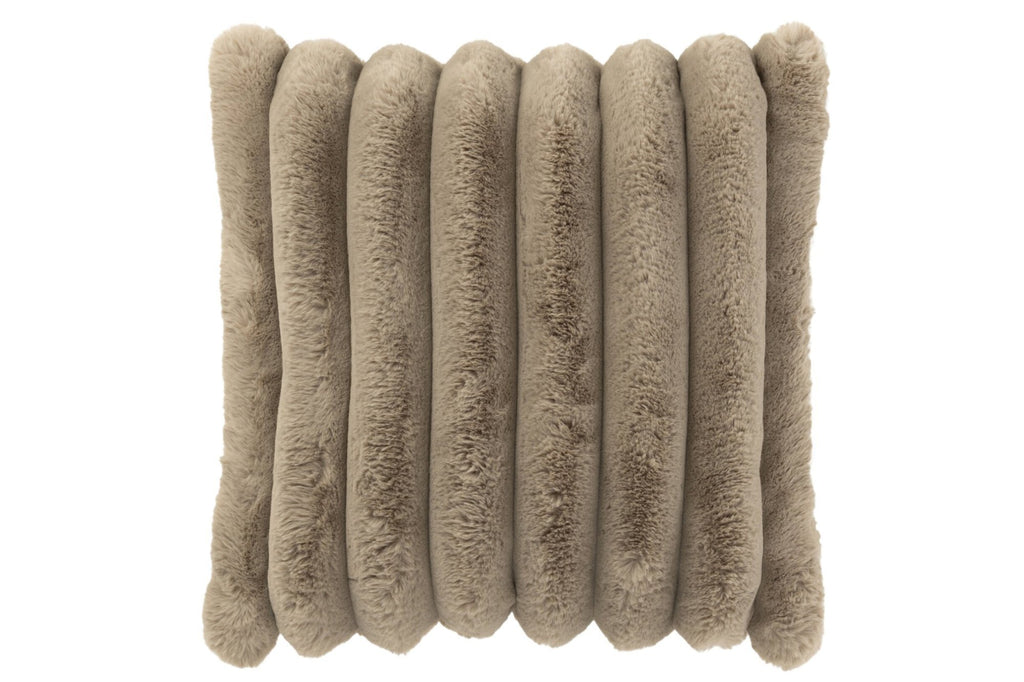 J-Line Kussen Groot Corduroy Polyester Taupe