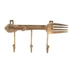 Wandhaak 18x4x9 cm Goudkleurig Metaal