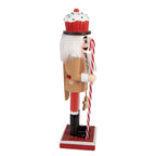 Kerstdecoratie Beeld Notenkraker 8x7x25 cm Bruin Hout