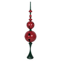 Kerstdecoratie Beeld Ø 31x142 cm Rood Groen Metaal