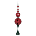 Kerstdecoratie Beeld Ø 31x142 cm Rood Groen Metaal