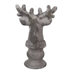 Decoratie Beeld Hert 17x14x26 cm Grijs Steen