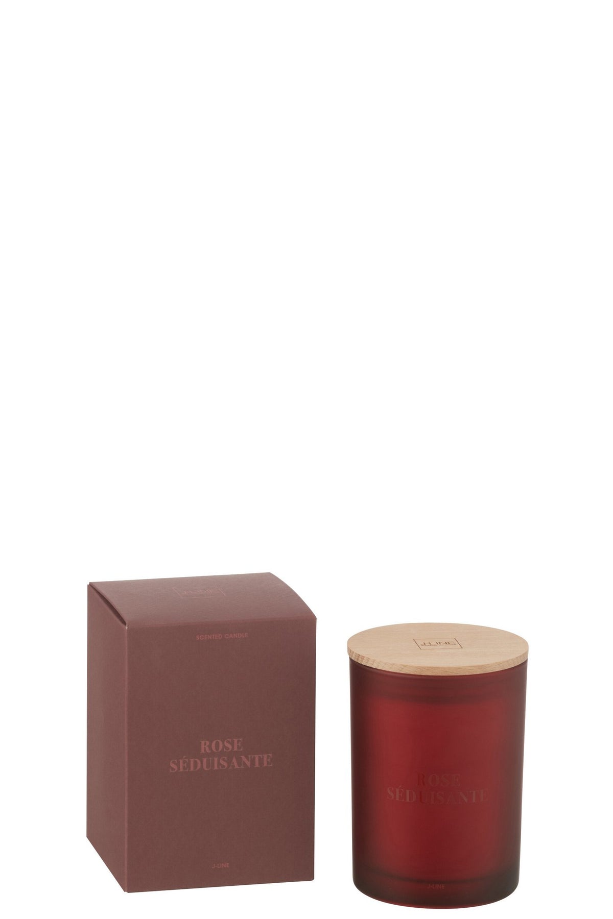 J-Line geurkaars Essential Accords - Seductieve Rose - rood - 38U