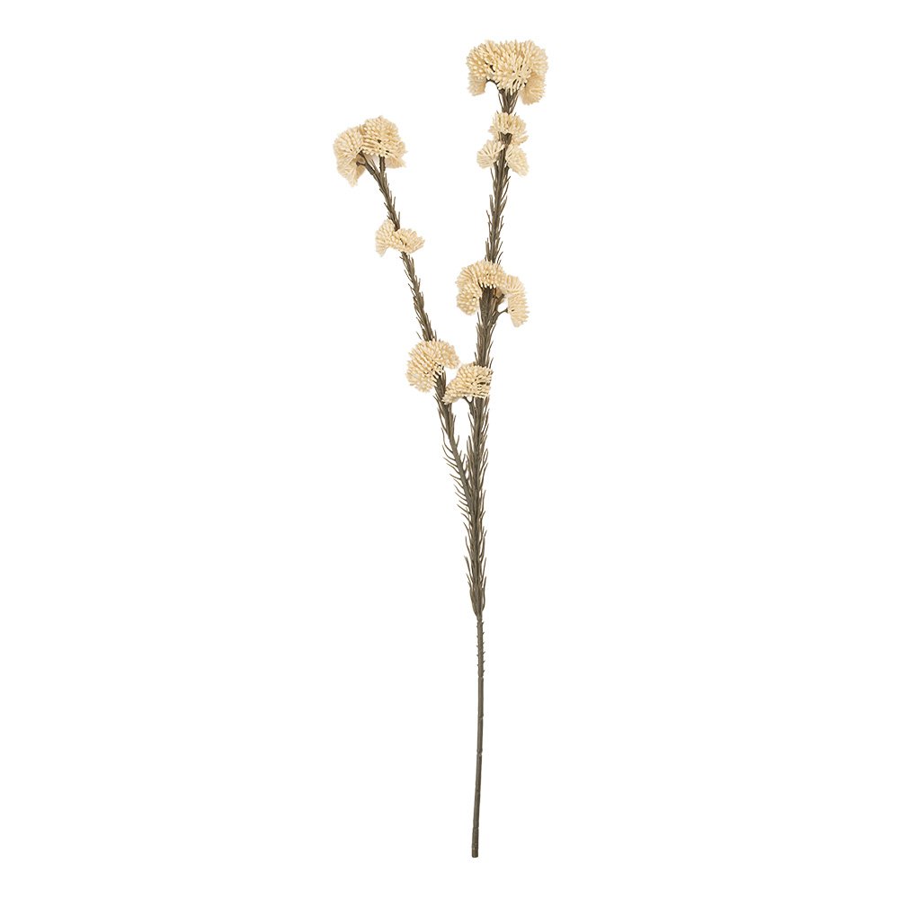 Kunstbloem 6x6x58 cm Wit Kunststof