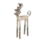 Decoratie Beeld Hert 16x5x25 cm Beige Metaal