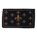 Kokosmat handgeweven franse lelie donkerblauw 75cm