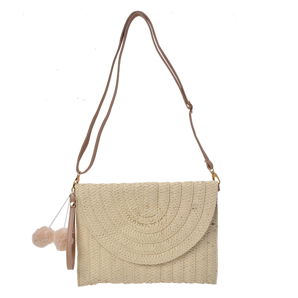 Handtas Dames Beige, Polyester 27x3x20 cm