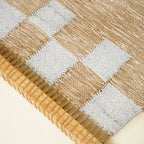 Natuurlijke muurkunst - Hennephouten wanddecoratie bruin