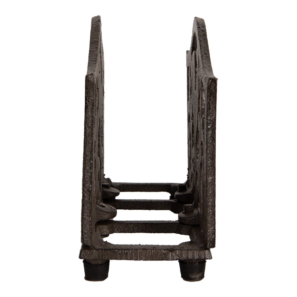 Servettenhouder 17x6x12 cm Bruin Metaal