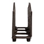 Servettenhouder 17x6x12 cm Bruin Metaal