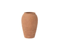 J-Line vaas Kaia Terracotta - keramiek - bruin - small - Ø 16 cm
