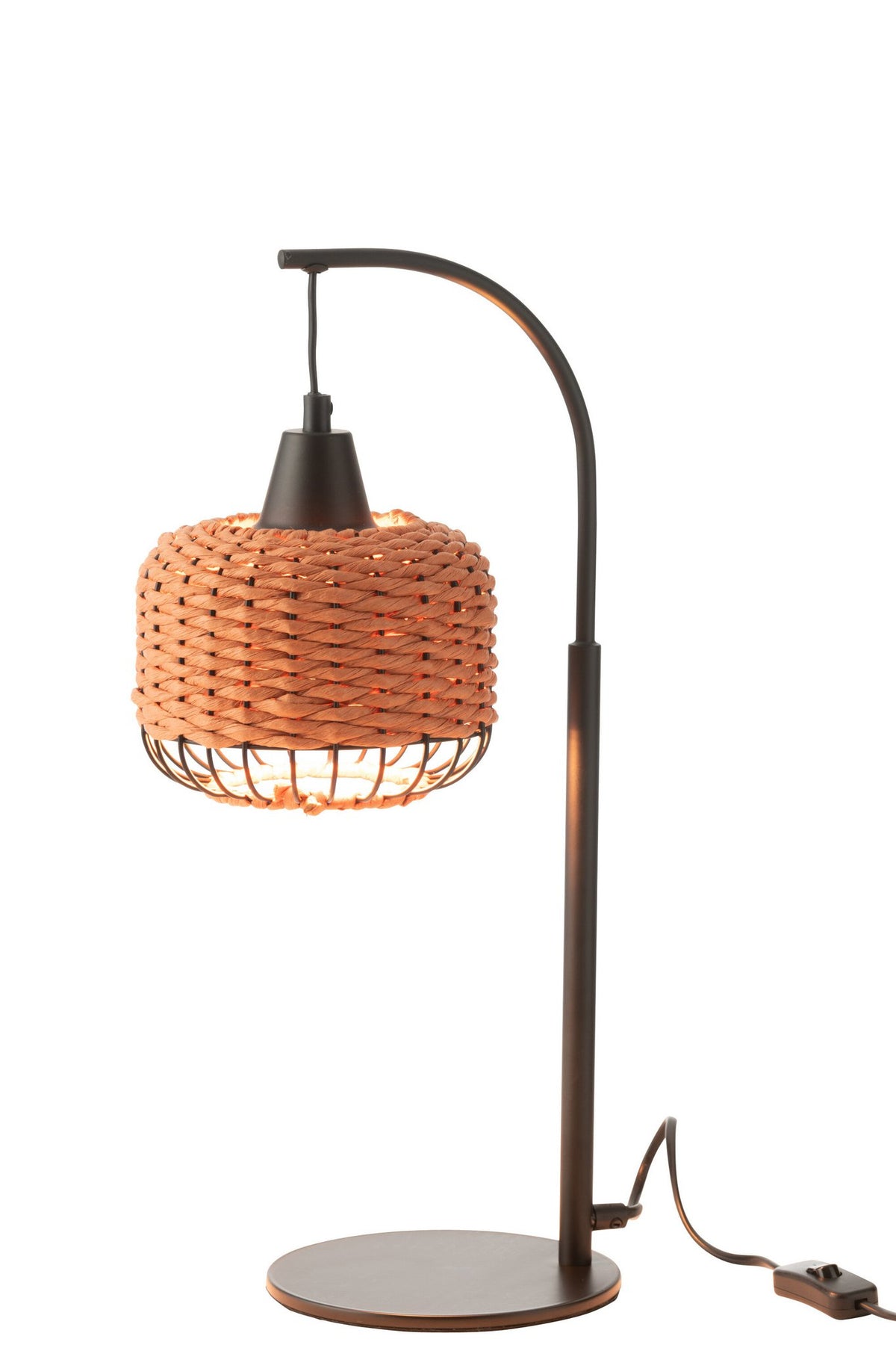J-Line Lamp Lantaarn Metaal Oranje