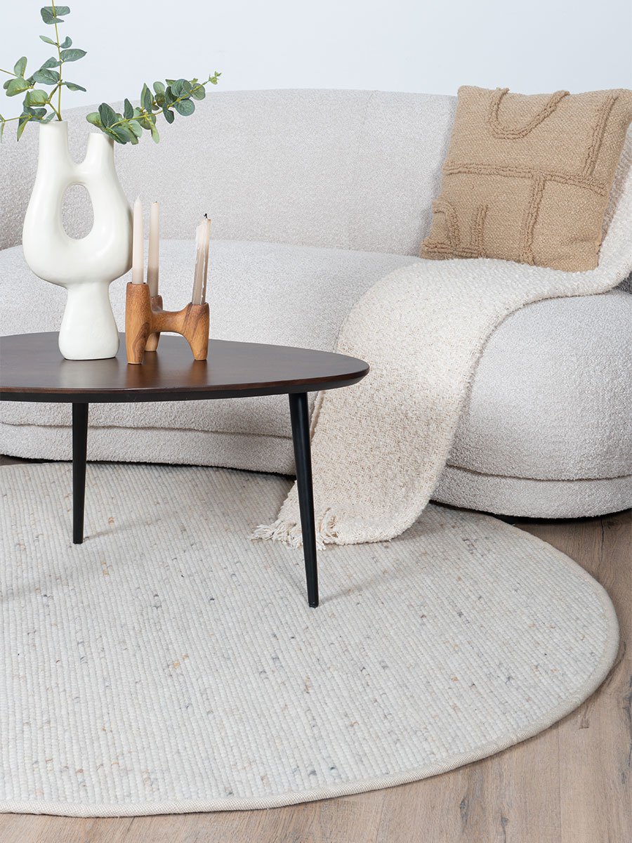 Vloerkleed Scott Beige Rond ø160 cm