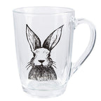 Theeglas 300 ml Transparant Glas Konijn Theemok