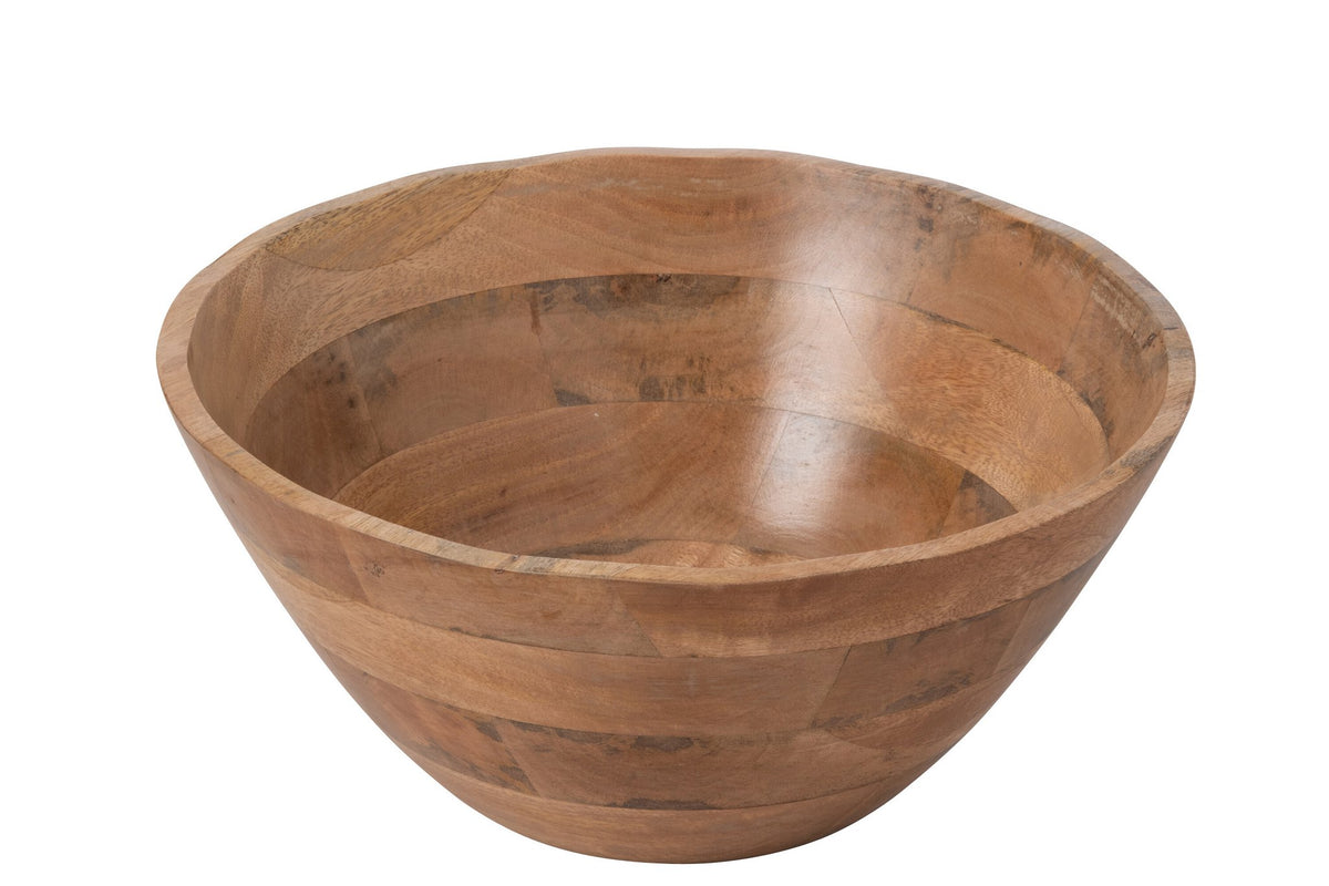 J-Line schaal Oneven - hout - naturel - large