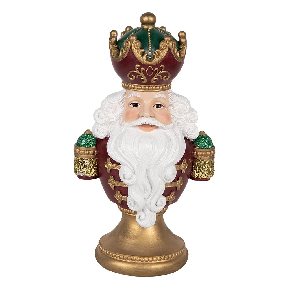 Kerstdecoratie Beeld Kerstman 15x10x26 cm Rood Kunststof