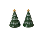 J-Line Peper-en-zoutstel kerstboom - steengoed - donkergroen
