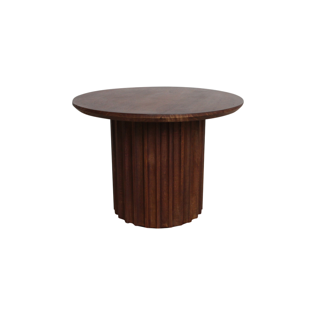 Bullnose bijzettafel bruin 55 cm