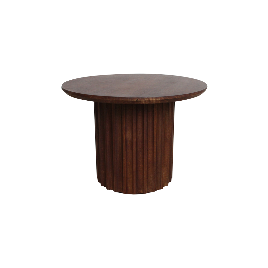 Bullnose bijzettafel bruin 55 cm