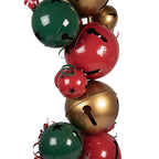 Kerstdecoratie Beeld 73x56x185 cm Rood Groen Metaal
