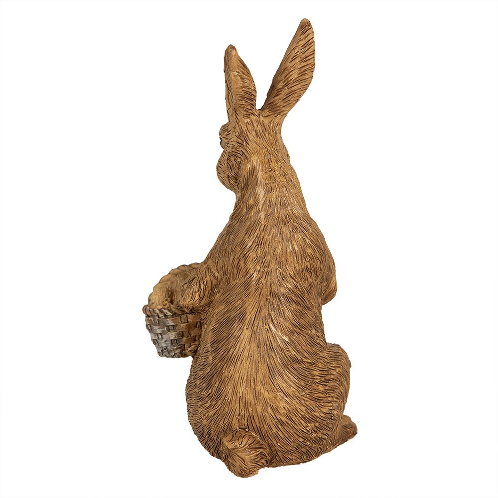 Beeld Konijn 14 cm Bruin Polyresin