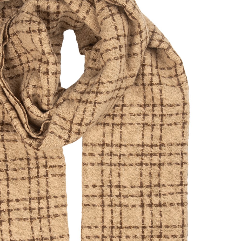 Wintersjaal Dames 50x210 cm Beige Textiel