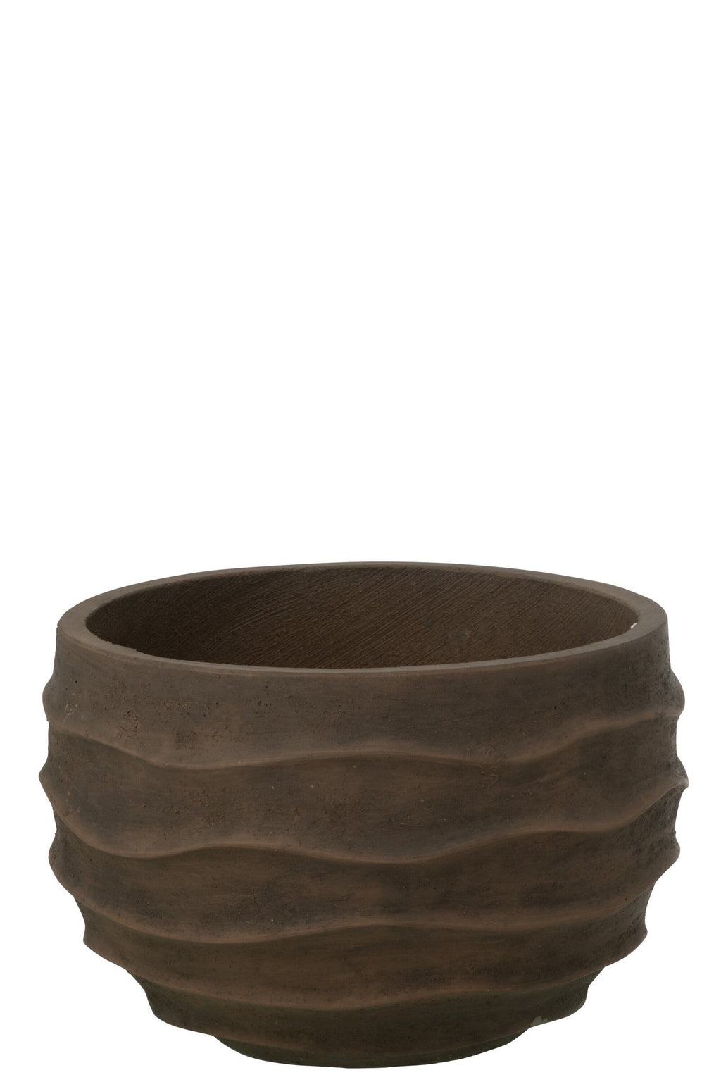 J-Line bloempot Golf + Buiten zand - steen - bruin - S