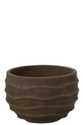 J-Line bloempot Golf + Buiten zand - steen - bruin - S