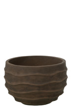 J-Line bloempot Golf + Buiten zand - steen - bruin - S