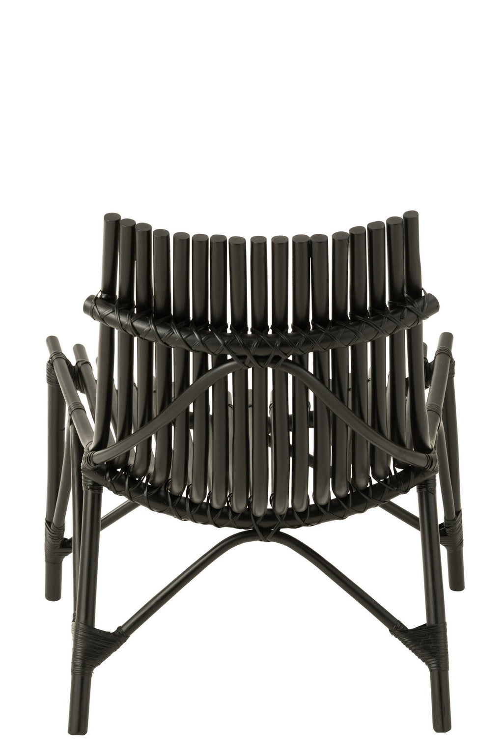 J-Line stoel Rotan - jute - zwart