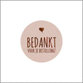 Webshop etiket – koper - 250 stuks