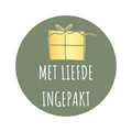 Etiketten – Met liefde ingepakt – Olijf Groen – 250 Stuks