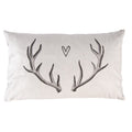 Kussenhoes 30x50 cm Beige Polyester Gewei