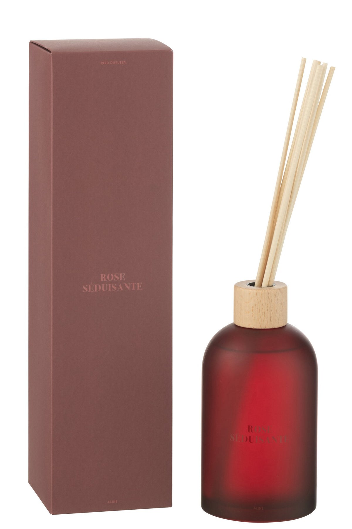 J-Line geurstokjes Accords Essentiels - Rose Seduisante - rood - 550ml