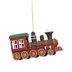 Kersthanger Trein 12x4x7 cm Rood Kunststof