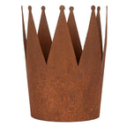 Decoratie schaal Set van 3 Kroon Ø 32x25 / Ø 17x21 / Ø 12x17 cm Bruin Metaal