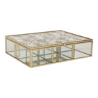 Sieradendoos 20x16x5 cm Transparant Glas