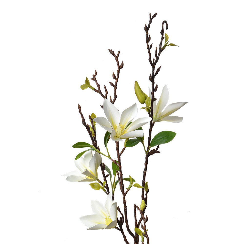 Kunstbloem 84 cm Wit Kunststof