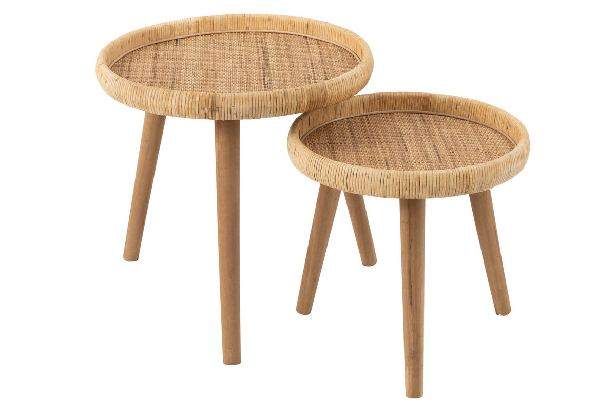 J-Line tafel Lurne - hout - naturel