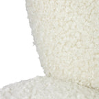 Stoel teddy krul wit 60x72x74cm