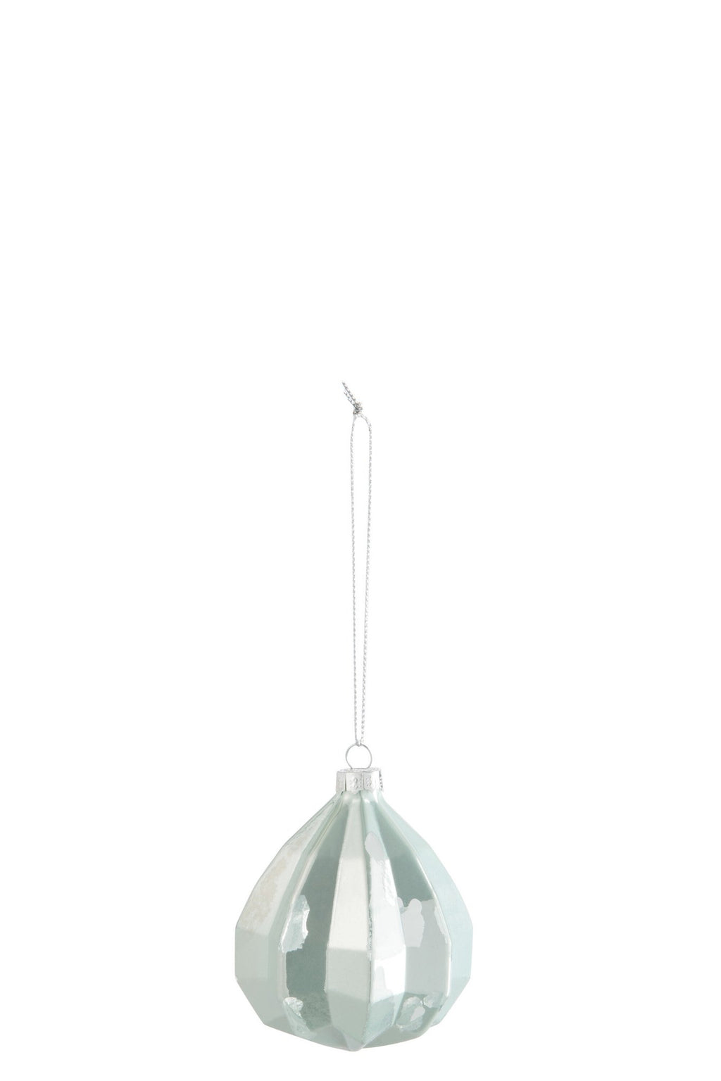 J-Line kerstbal Druppel - glas - antiek groen