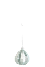J-Line kerstbal Druppel - glas - antiek groen