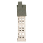 Decoratie Beeld Huis 17x8x38 cm Wit Metaal