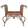 Tuinstoel 76x41x71 cm Bruin IJzer Terrasstoel