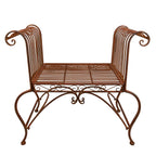 Tuinstoel 76x41x71 cm Bruin IJzer Terrasstoel