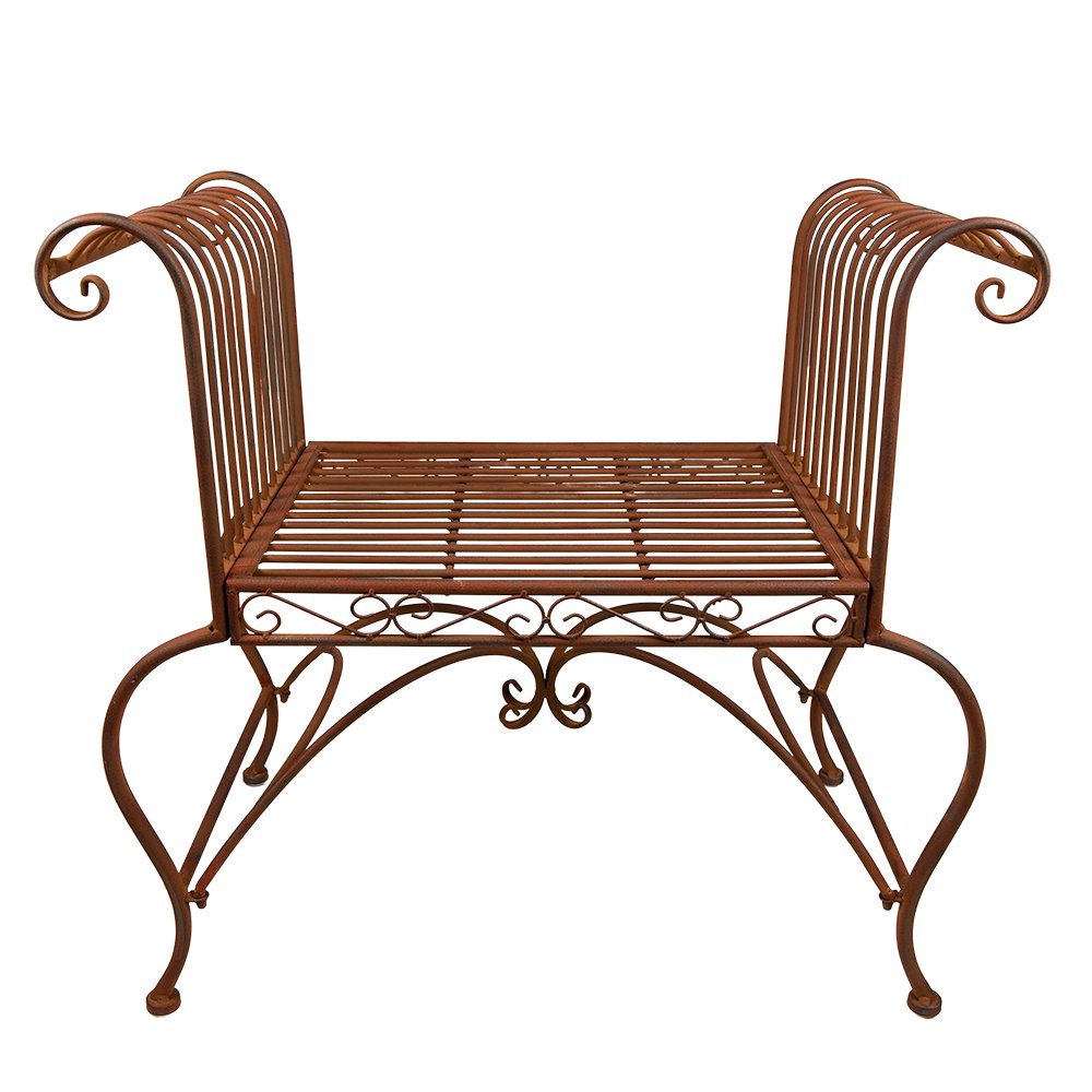 Tuinstoel 76x41x71 cm Bruin IJzer Terrasstoel