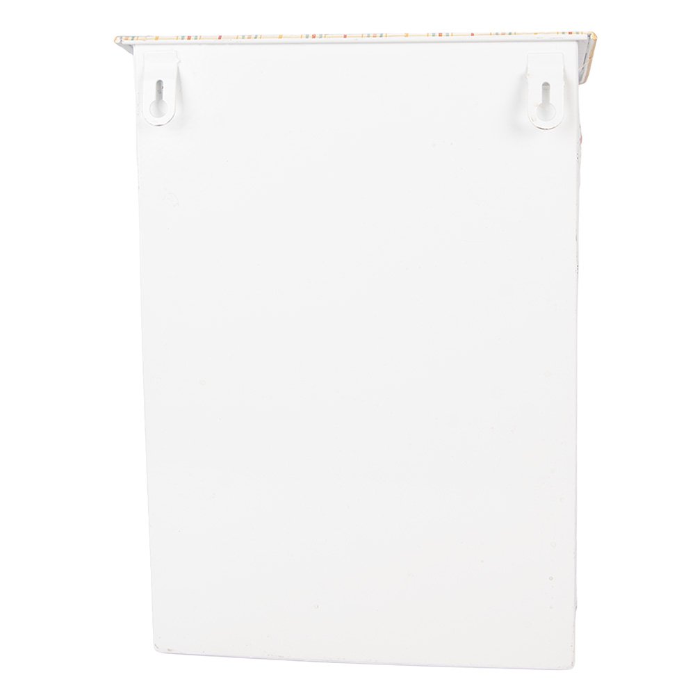 Brievenbus 23x13x32 cm Wit Metaal