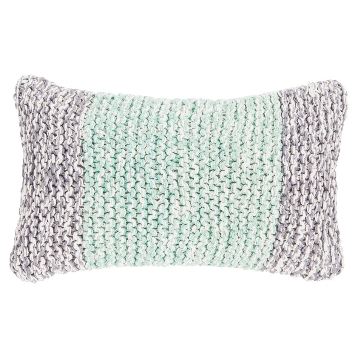 Melange Knit kussen groen 30x50cm