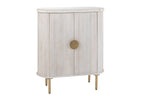 J-Line kast Marbel Bovenkant - hout - wit/goud